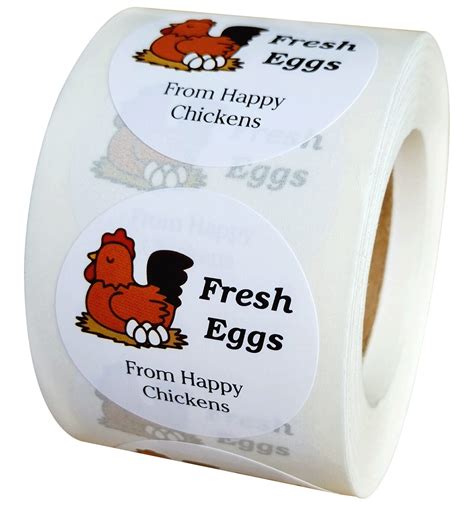 Buy Farm Fresh Eggs Stickers Inch Fresh Eggs From Happy Chickens