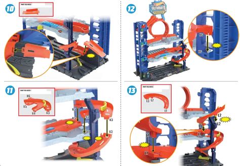 Hot Wheels Hkx48 4b70g2 City Ultimate Garage Playset Instructions