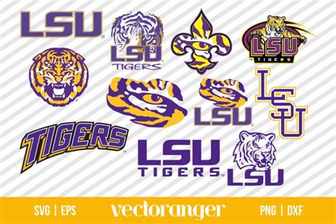 Lsu Tiger Logo Svg Bundle Vectoranger