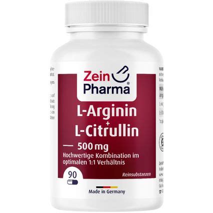 Zein Pharma L Arginin L Citrullin Mg St Shop Apotheke