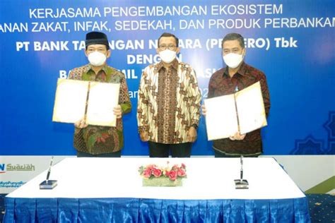 Baznas Dan Btn Syariah Kerja Sama Kemudahan Layanan Zakat