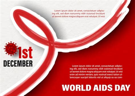 Premium Vector World Aids Day Card And Poster Campaign In Paper Cut