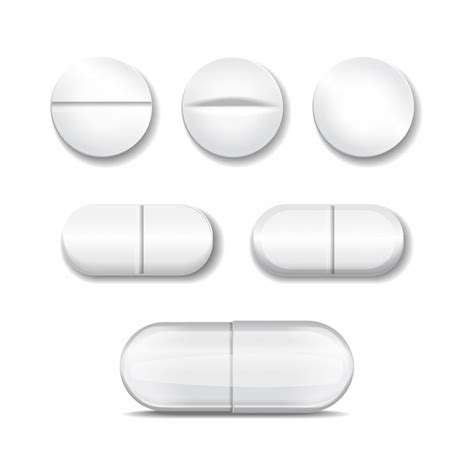 Premium Vector | Realistic pills in any shapes and forms.