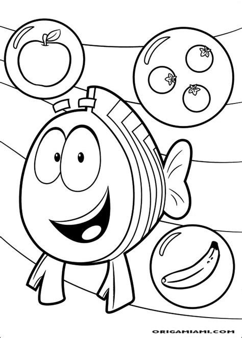 Desenho Para Colorir Bubble Guppies 08 OrigamiAmi