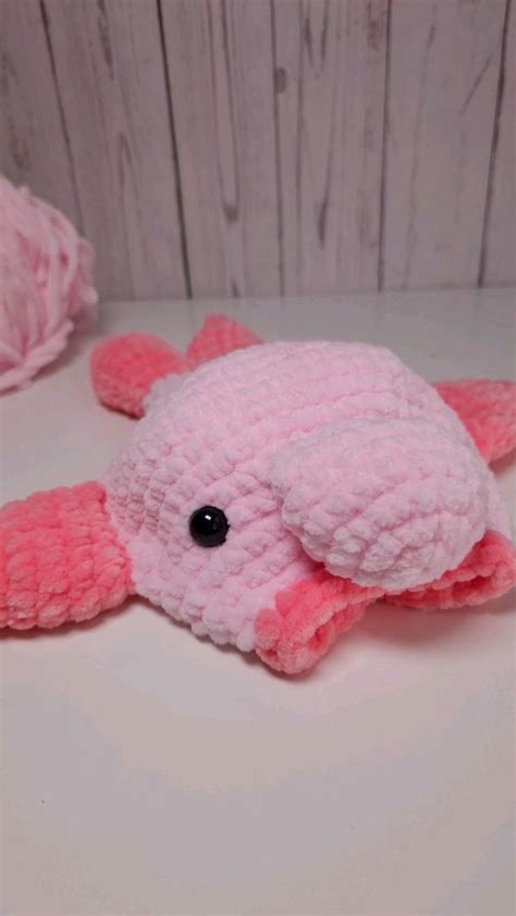 Blobfish Crochet Pattern Amigurumi Velvet Yarn Crochet Pink Fish DIY