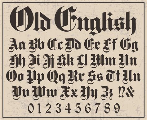 Old English Font Old English Style Font Old English Letters Old English