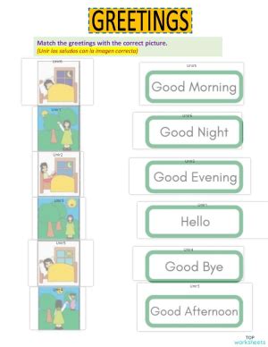 Greetings Saludos Ficha Interactiva Topworksheets The Best Porn Website