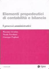 Elementi Propedeutici Di Contabilit E Bilancio I Processi