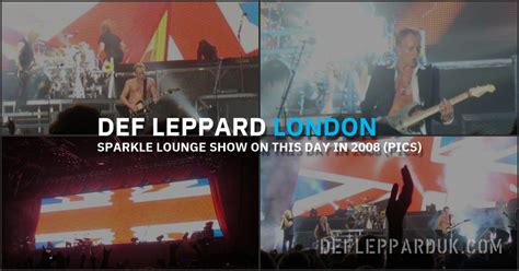 Years Ago Def Leppard Bring Sparkle Lounge To Wembley Photos