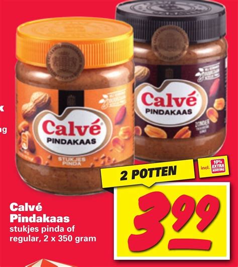 Calve Pindakaas X Gram Aanbieding Bij Nettorama