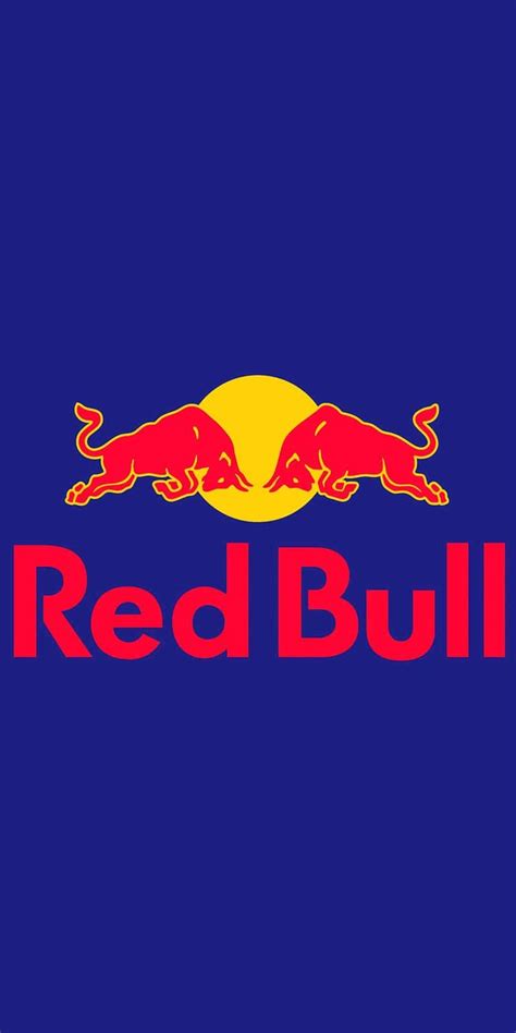 the red bull logo on a blue background