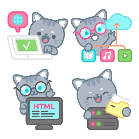 Github cat Vectors & Illustrations for Free Download | Freepik