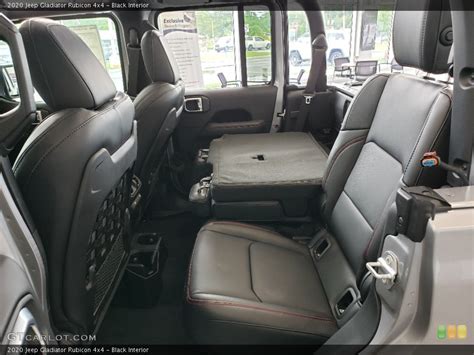 Black Interior Rear Seat For The 2020 Jeep Gladiator Rubicon 4x4