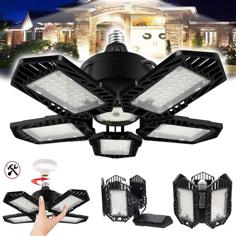 LED Garage Lights 150W Deformable Garage Ceiling Lights 15000 Lumens