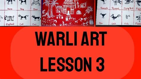 warli art lesson 3|easy warli animals and birds drawing | Art lessons ...