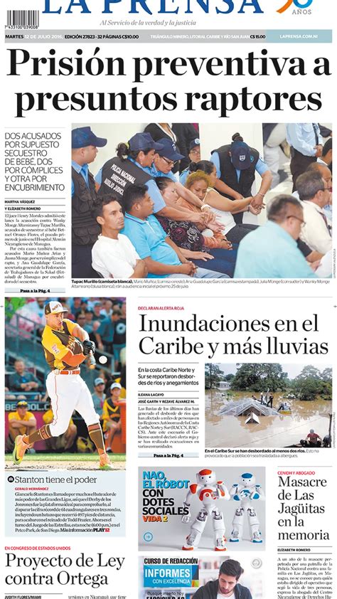 La Prensa Nicaragua Martes 12 De Julio De 2016 Infobae