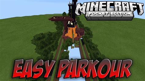 Easy Parkour Minecraft Pe Parkour Youtube