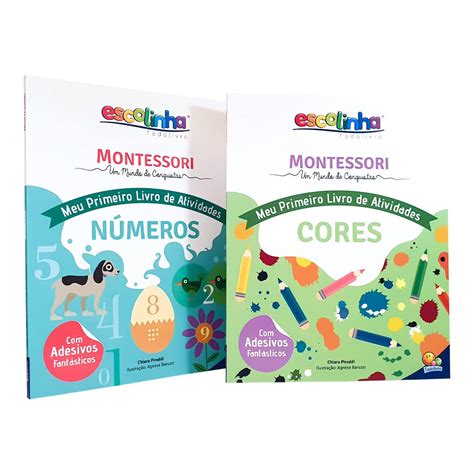 Kit Livros Escolinha Montessori Meu Primeiro Livro De Atividades