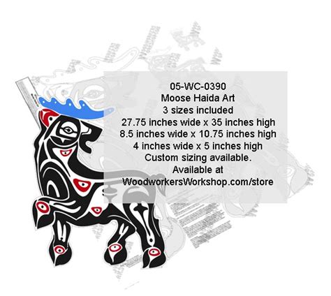 Moose Haida Art Pattern Woodworkersworkshop