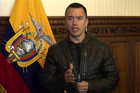 Equador Noboa Reconhece Conflito Armado Contra Cart Is