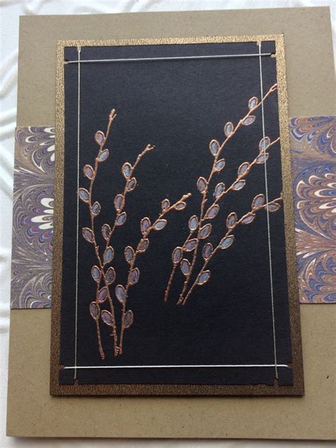 Pussy Willow Rubber Stamp From Oldislandstamps Etsy