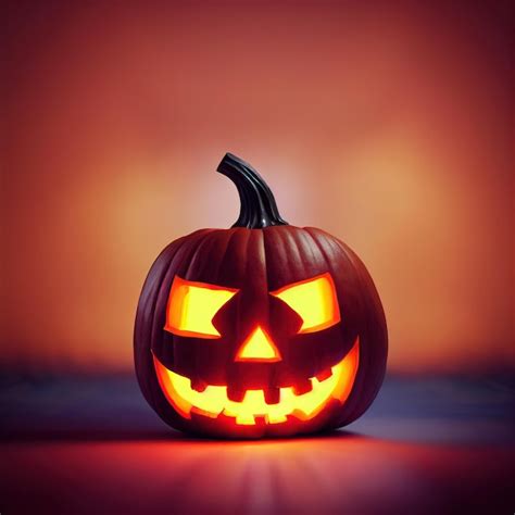 Premium Photo Spooky Carved Pumpkin