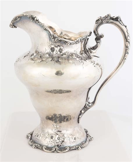 Dominick And Half Sterling Silver Water Pitcher Cottone Auctions