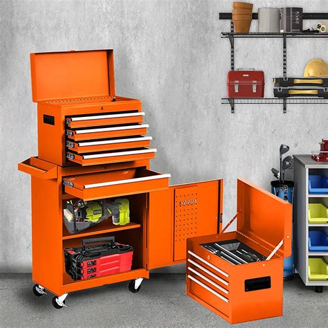 Buy Dusacom 5 Drawer High Capacity Rolling Tool Chest Removable Toolbox On Wheels Organizers