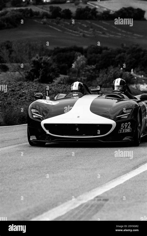 Cagli Italy Ott Ferrari Monza Monza Sp On An Old