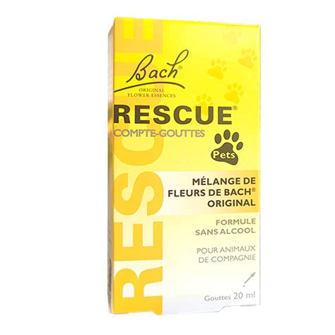 Rescue Pets Anti Stress Et S R Nit Ml Fleurs De Bach