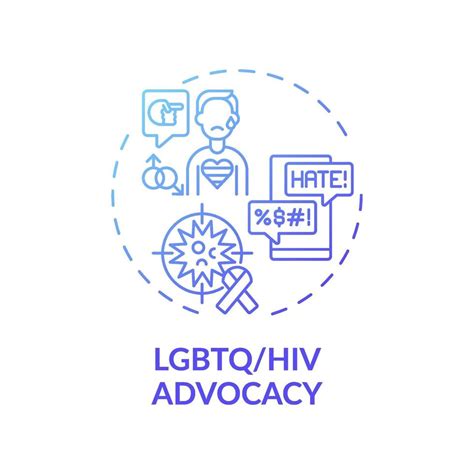 Lgbtq And Hiv Advocacy Concept Icon 2210169 Vector Art At Vecteezy