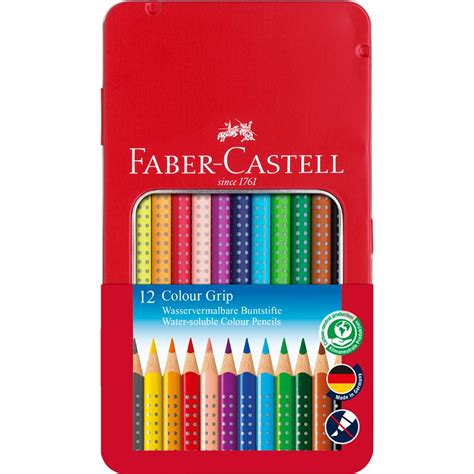 Faber Castell Kredki O Wkowe Grip W Metalowym Opakowaniu Szt