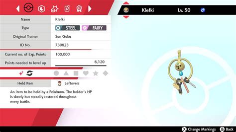 Pokemon Sword and Shield Shiny Klefki 6IV-EV Trained – Pokemon4Ever