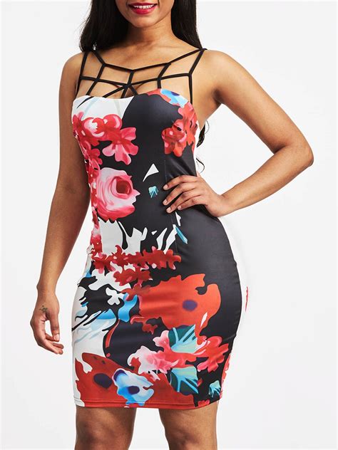 Backless Floral Print Womens Bodycon Dress Bodycon Dress Women Bodycon Dress Party Dresses