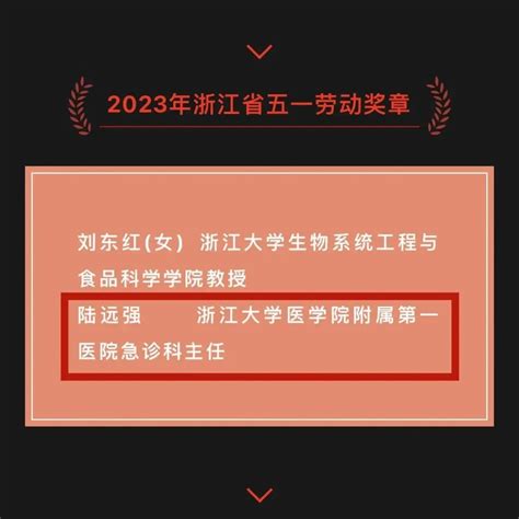 2023年浙江省五一劳动奖状、奖章和工人先锋号公布，有盟员又获奖了！ 澎湃号·政务 澎湃新闻 The Paper