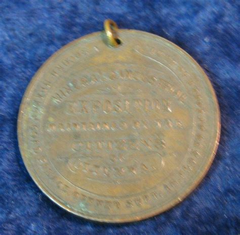 888. 1891 Ottumwa, Iowa Coal Palace Medal. Detector Find.