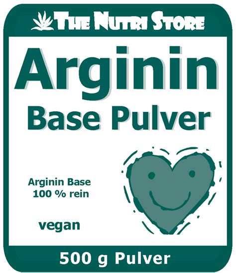 Arginin Base Veganes Pulver 500 G The Nutri Store