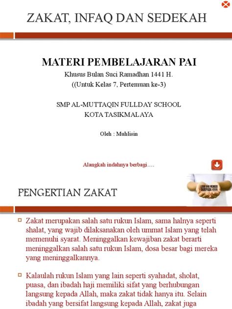 Apa Itu Zakat Infaq Dan Sedekah Contoh Surat Resmi