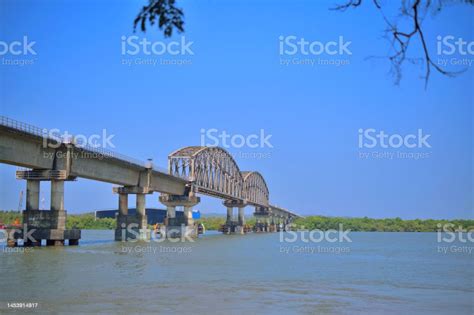 Zuari Bridge Over Zuari River In Cortalim Goa Stock Photo - Download ...