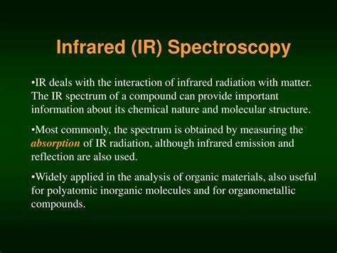 Infrared Radiation Absorption