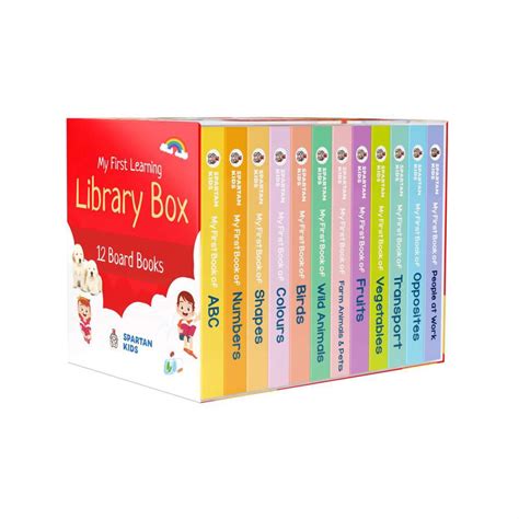 Board Books Set of 12: First Learning Library for Toddlers