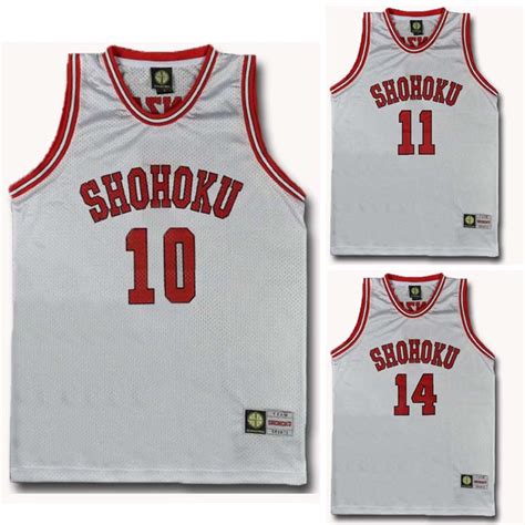 Slamdunk Shohoku School Basketball Team White 1 15 Anime Cosplay