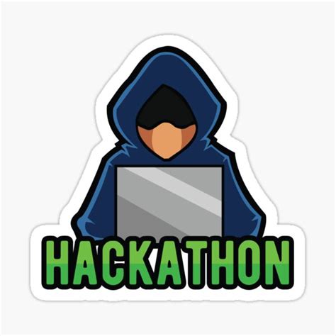 Hackathon Hack Coder Hacking Hoodie Hacker Sticker For Sale By Bronby