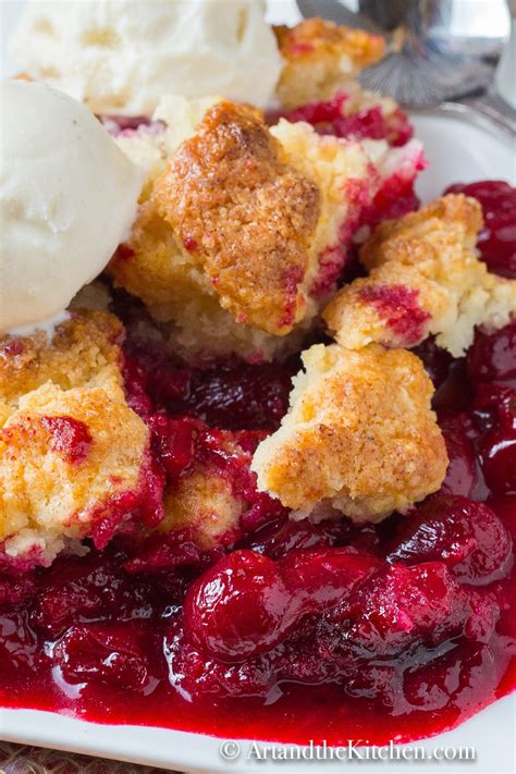 Jack Daniels Sour Cherry Cobbler Art And The Kitchen