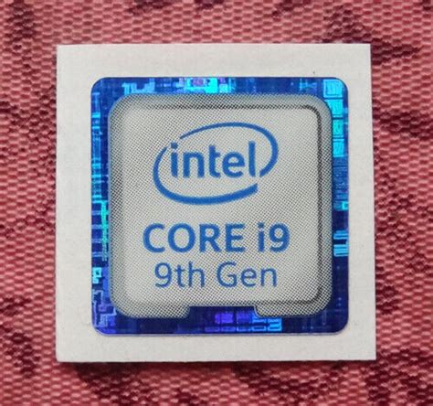 Intel Core I9 9th Generation Sticker 18 X 18mm Case Badge Ebay