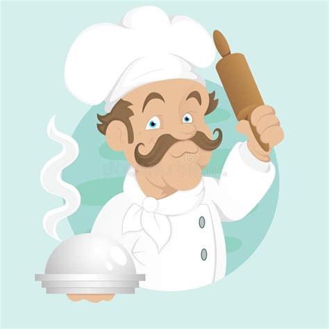 Cocinero Personaje De Dibujos Animados Ejemplo Del Vector