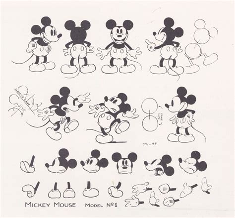 Vintage Mickey Mouse Cartoon Mickey Mouse Disney Concept Art