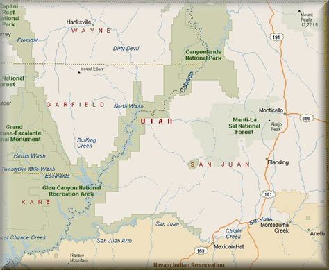 San Juan County, Utah Map