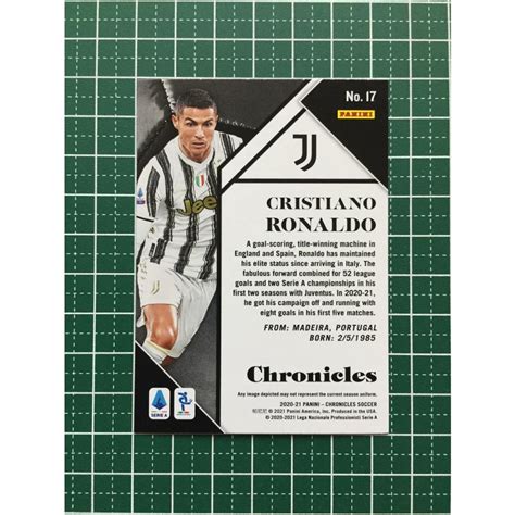 PANINI 2020 21 CHRONICLES SOCCER 17 CRISTIANO RONALDO JUVENTUS