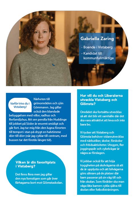 Gabriella Zaring Liberalerna Vistaberg Huddinge